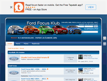 Tablet Screenshot of ford-focus-klub.com